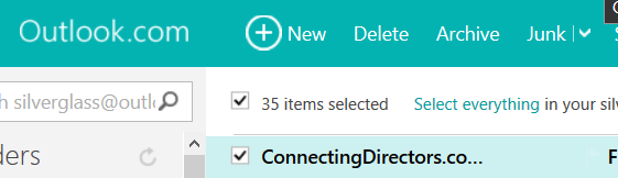 delete all email in a folder or inbox