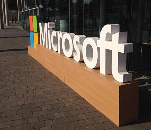 Microsoft sign, image from pickit