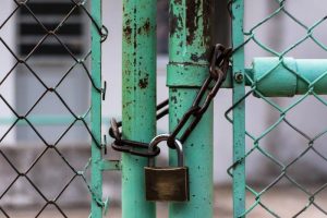 lock on fence